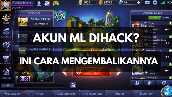 Cara Hack Diamond Mobile Legend 2018. Cara Mengembalikan Akun Mobile Legend Yang Hilang/Dihack, Dijamin Akun Balik!