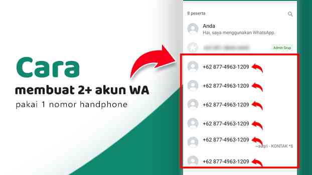 1 Nomor 2 Akun Whatsapp. Cara Membuat Lebih dari 2 Akun Whatsapp Menggunakan 1 Nomor HP saja