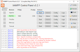 Mysql Tidak Bisa Running. Mengatasi Apache dan MySQL Xampp Error Tidak Bisa Running