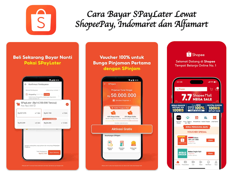 Cara Bayar Shopee Paylater Lewat Indomaret. Cara Bayar SPayLater Lewat ShopeePay, Indomaret atau Alfamart