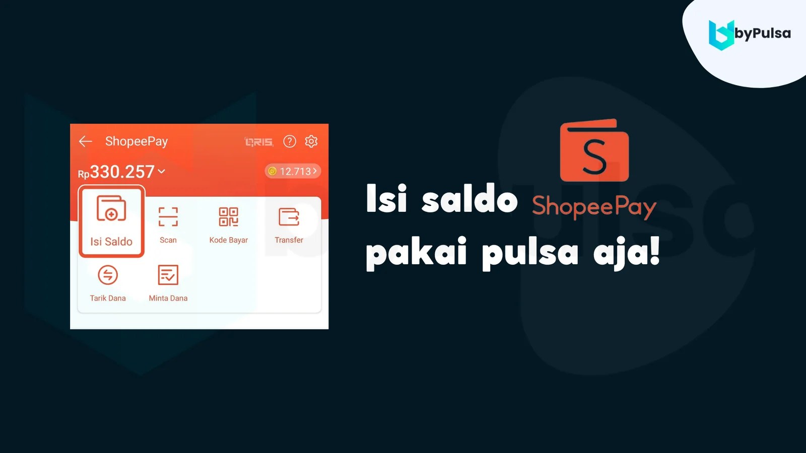 Cara Isi Saldo Shopeepay. Nggak punya m-banking? Isi saldo ShopeePay pakai pulsa aja!