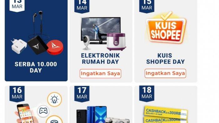 Cara Menang Shopee Serba 10 Ribu. Ada Barang Elektronik dan Digital Serba 10 Ribu hingga Gratis Ongkir, Promo Shopee Maret 2019