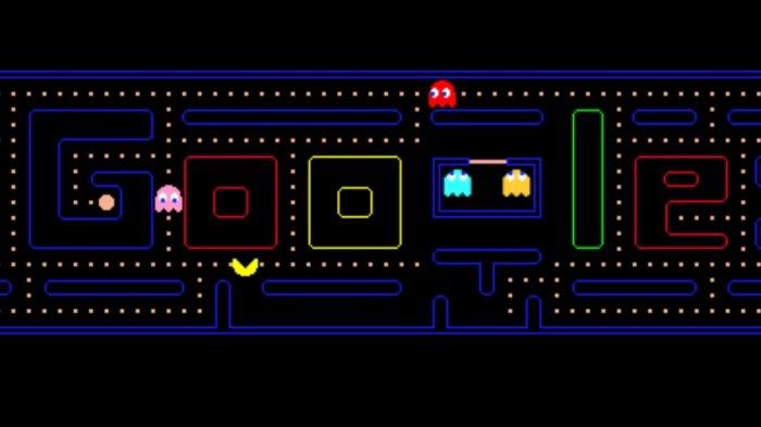 Game Google Doodle Populer Pac Man. Game Google Doodle Populer, Cukup Buka Web Browser Mainkan Pac-Man Kurcaci Kebun hingga Coding