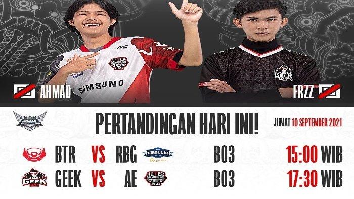 Live Streaming Mobile Legend Hari Ini. Live Streaming MPL ID Season 8 Hari Ini, BTR vs RBG, GEEK vs AE, Mulai Pukul 15.00 WIB di YouTube