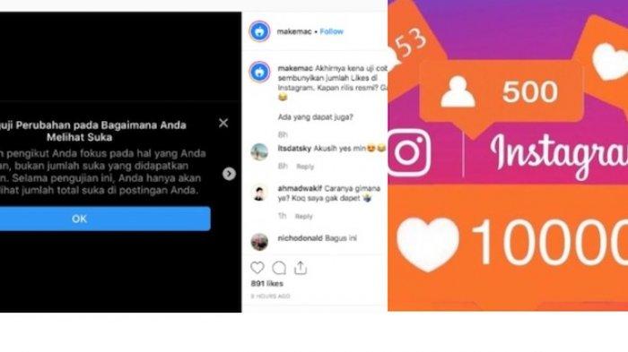 Cara Memunculkan Jumlah Like Di Instagram. Instagram Tidak Memunculkan Like, Namun Ada Notifikasi Seperti Ini