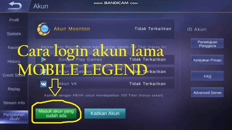 Cara Login Mobile Legend Di Hp Baru. Cara Login Akun ML Lama di HP Lain dan Baru