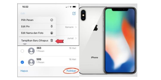 Cara Mengembalikan Sms Yang Terhapus Di Iphone. Cara Mengembalikan Pesan yang Terhapus di iPhone, Begini Langkah Mudahnya