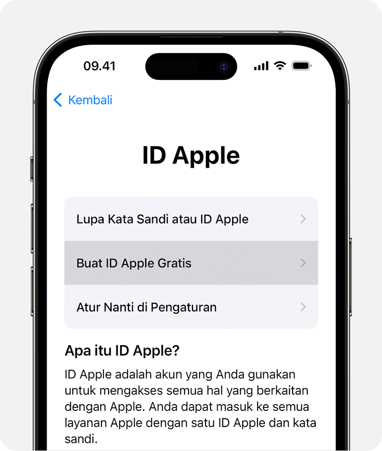 Cara Membuat Hp Iphone. Cara membuat ID Apple baru