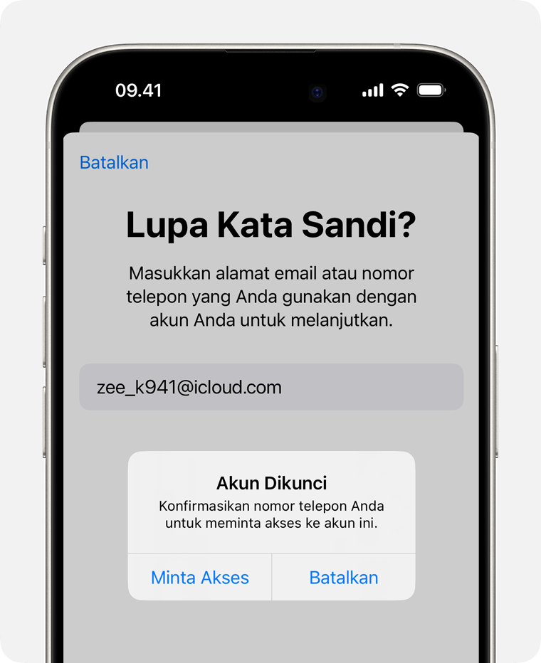 Cara Buka Icloud Iphone 5 Yang Terkunci. Jika Akun Apple terkunci, tidak aktif, atau dinonaktifkan