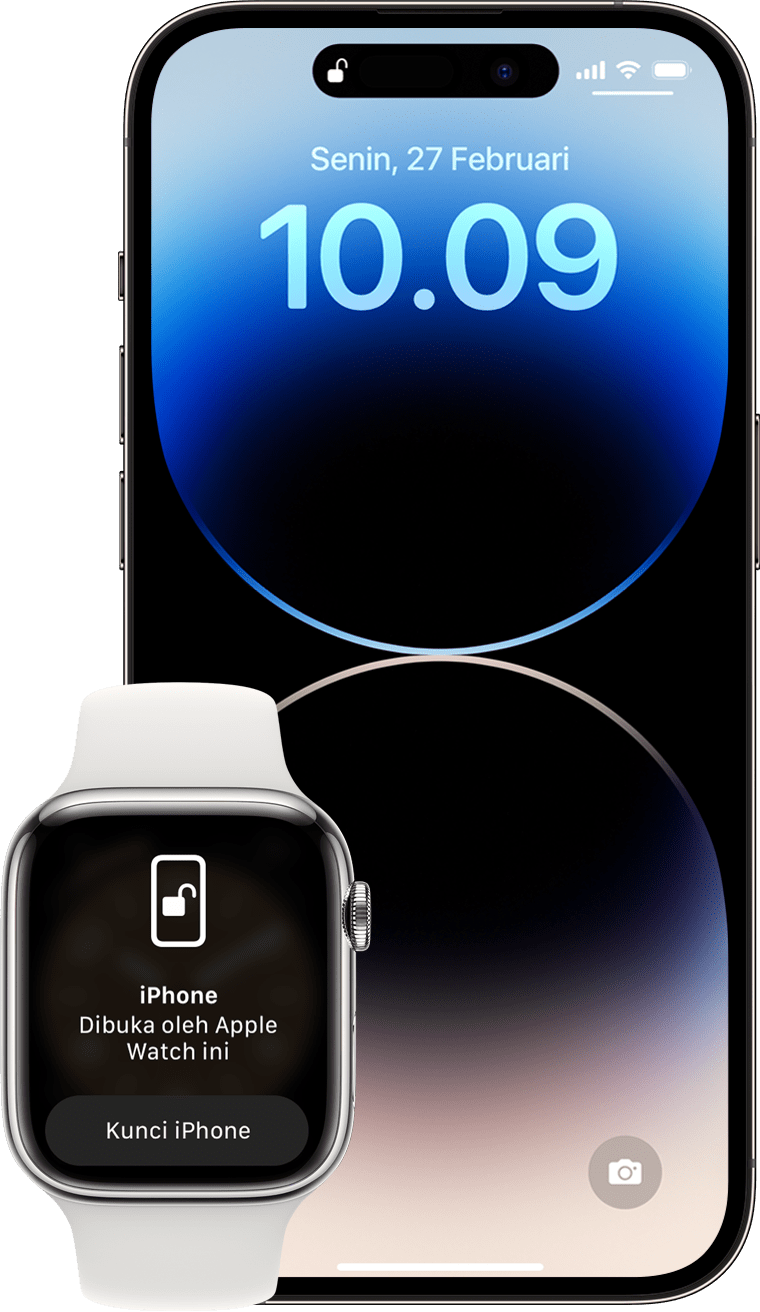 Kunci Hp Dengan Wajah. Membuka iPhone dengan Apple Watch saat mengenakan masker wajah atau kacamata
