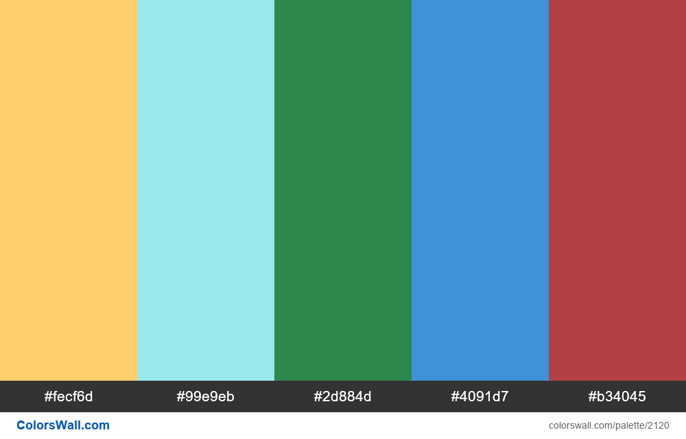 Kode Warna Dalam Css. CSS Alerts color palette #fecf6d, #99e9eb, #2d884d