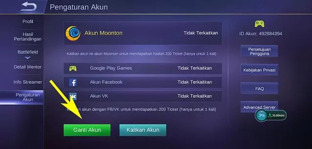 Akun Vk Mobile Legend Tidak Bisa Login. Cara Ganti Akun ML dari Android ke Iphone (IOS) atau sebaliknya!