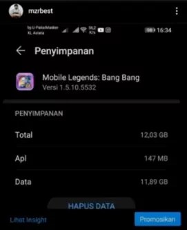 Cara Menghapus Cache Mobile Legend. Cara Mengatasi Ukuran Aplikasi Mobile Legends Yang Bertambah Besar!