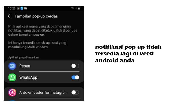 Kenapa Notifikasi Pop Up Wa Tidak Tersedia. Notifikasi Pop Up Tidak Tersedia Lagi Di Versi Android Anda Ini Penjelasanya