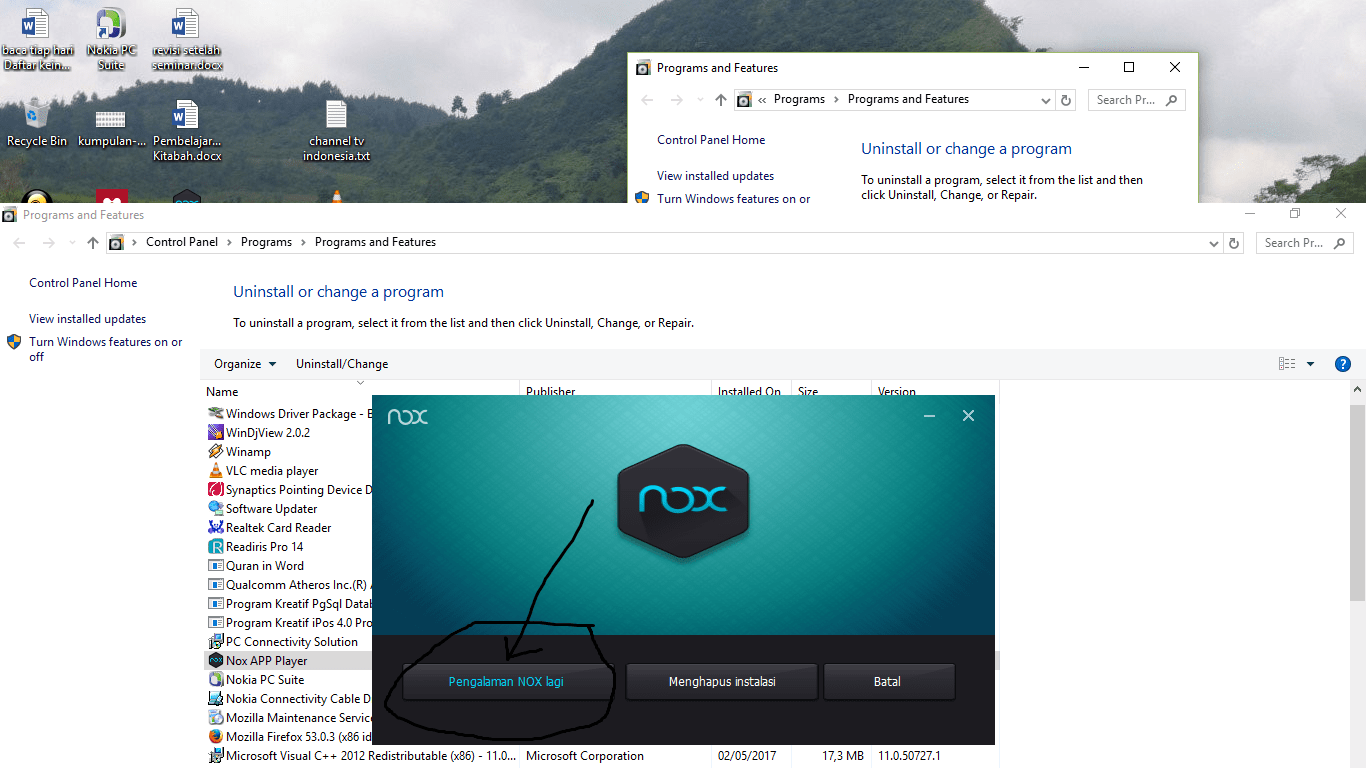 Nox Crash Windows 10. cara mengatasi emulator android Nox Player yang error terkena VM Start