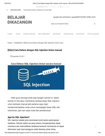 Cara Hack Instagram Tanpa Software 2015. [SQLI] Cara Deface dengan SQL Injection Union manual - BELAJAR DIKACANGIN