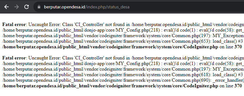 Mengapa Idm Tidak Muncul. Gagal akses status desa (idm)