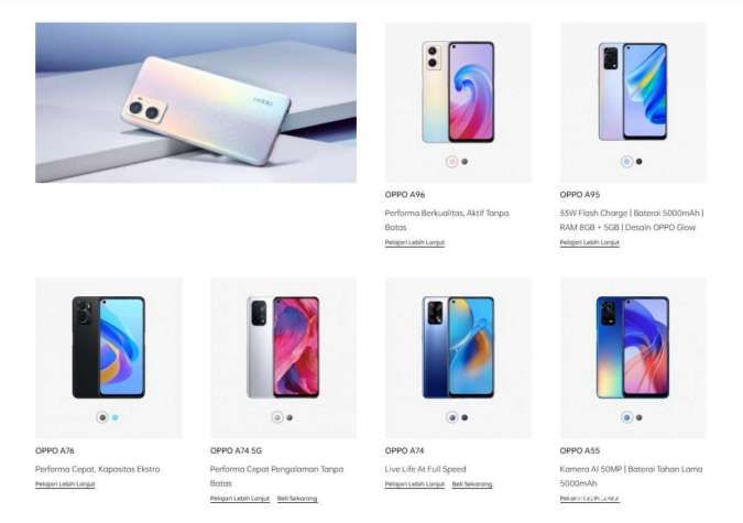 Gambar Hp Oppo Dan Harganya. Update Daftar Harga HP OPPO Terbaru 2022, dari OPPO A Series