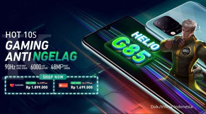 Harga Infinix Hot 10s Spesifikasi. Tampil berani dengan chipset gaming, harga HP Infinix Hot 10s hanya Rp 1 jutaan