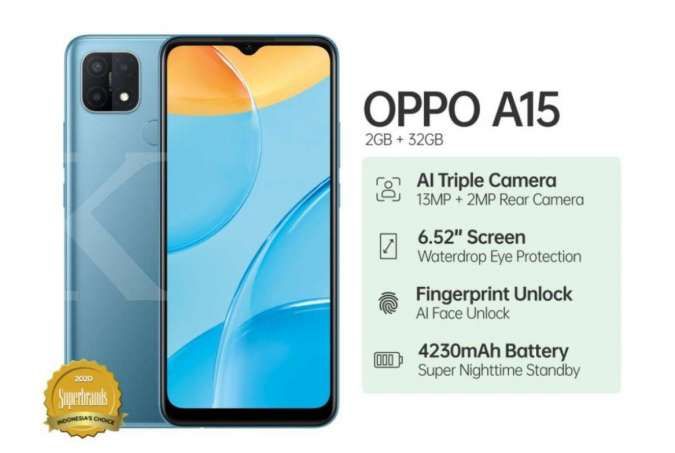 Gambar Hp Oppo A15s. Daftar Harga HP OPPO A15 & Spesifikasinya di Juni 2022