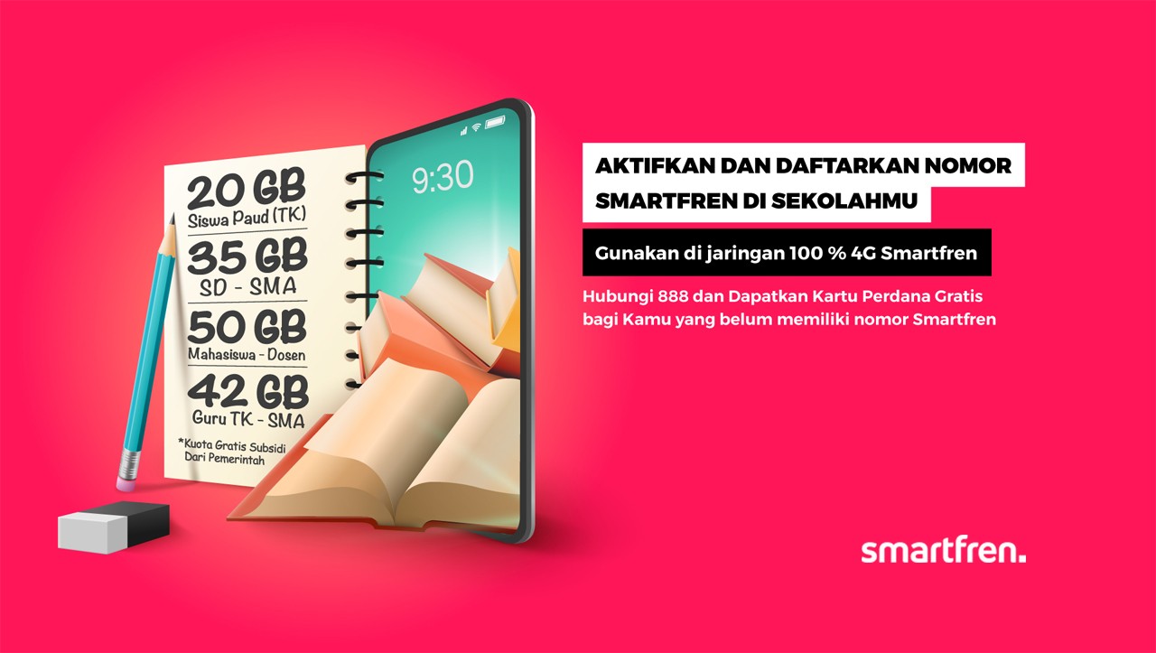 Cara Mendapatkan Kuota Belajar Smartfren. Apa Itu Kuota Belajar Smartfren? Bisa Digunakan Untuk Aplikasi Mana Saja?