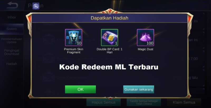 Cara Menggunakan Voucher Game Mobile Legend. Begini Cara Tukar Kode Redeem Mobile Legends Terbaru!