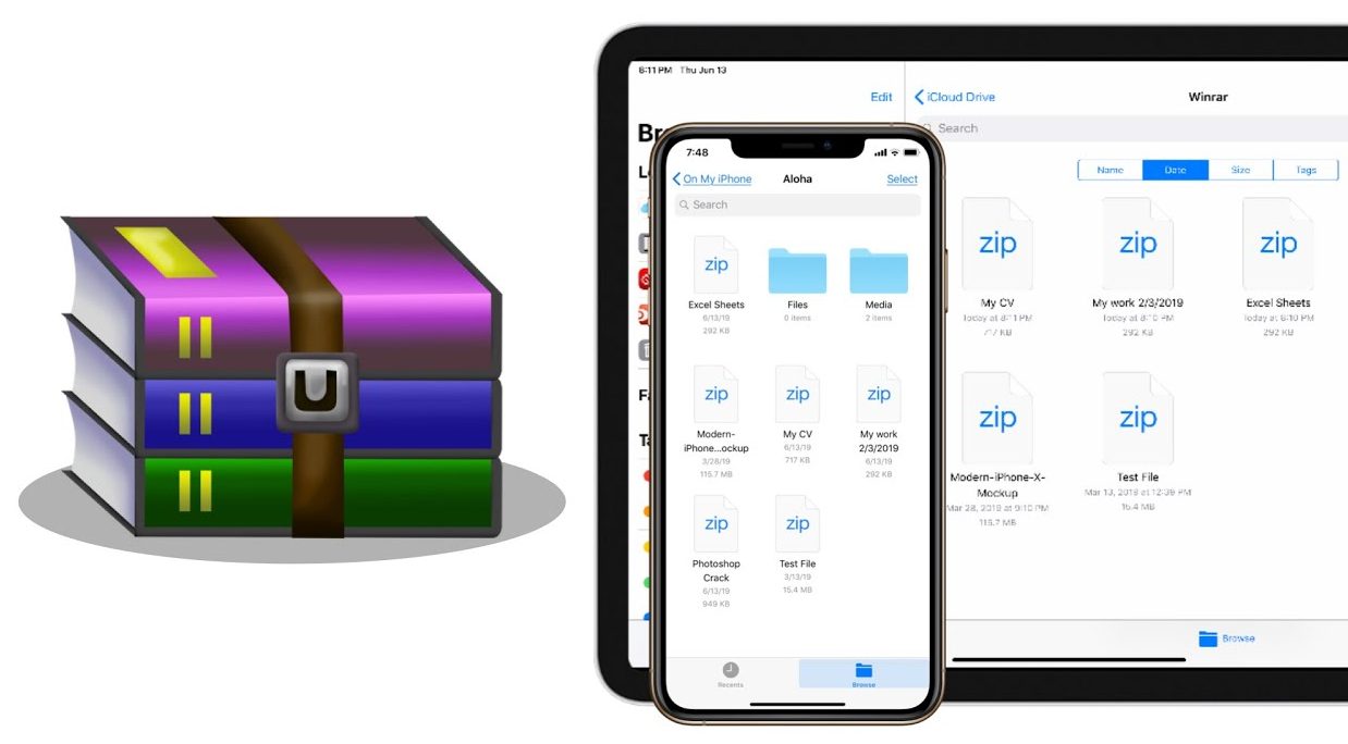 Cara Bikin File Zip. Cara membuat file zip untuk foto dan video di iPhone