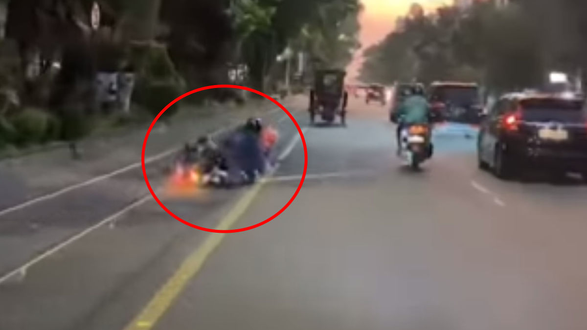 Siapa Pemilik Hp Ini. Niat Rekam Langit Sore, Pemilik HP Ini Tidak Sengaja Pengendara Jatuh di Jalan Slamet Riyadi