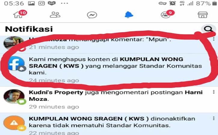Facebook Tiba Tiba Hilang. Waduh, Grup Kumpulan Wong Sragen KWS Tiba-Tiba Hilang dari Facebook