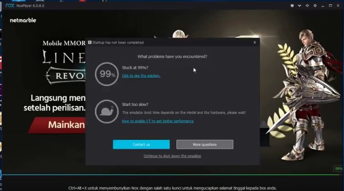 Mengatasi Nox Stuck 99. 5 Alasan Kenapa Nox Tidak Bisa Diinstal Di Windows 10 : Maen HP