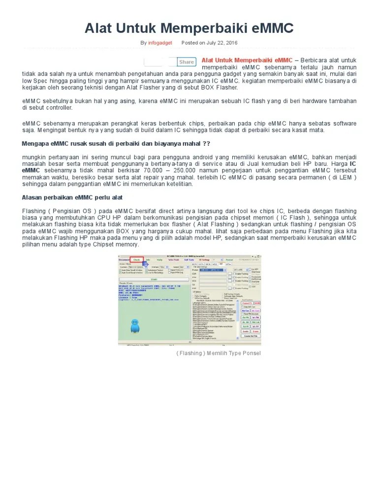 Cara Memasang Ic Emmc. Alat Untuk Memperbaiki EMMC - Info Gadget