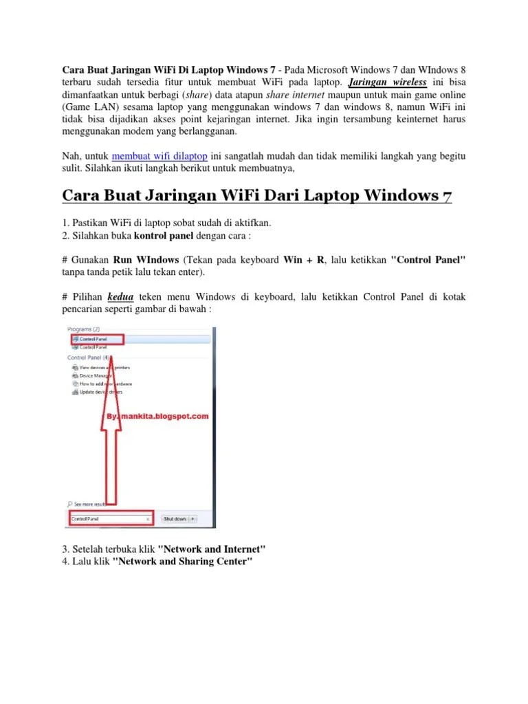 Cara Hack Wifi Dengan Windows 8. Cara Buat Jaringan WiFi Di Laptop Windows 7