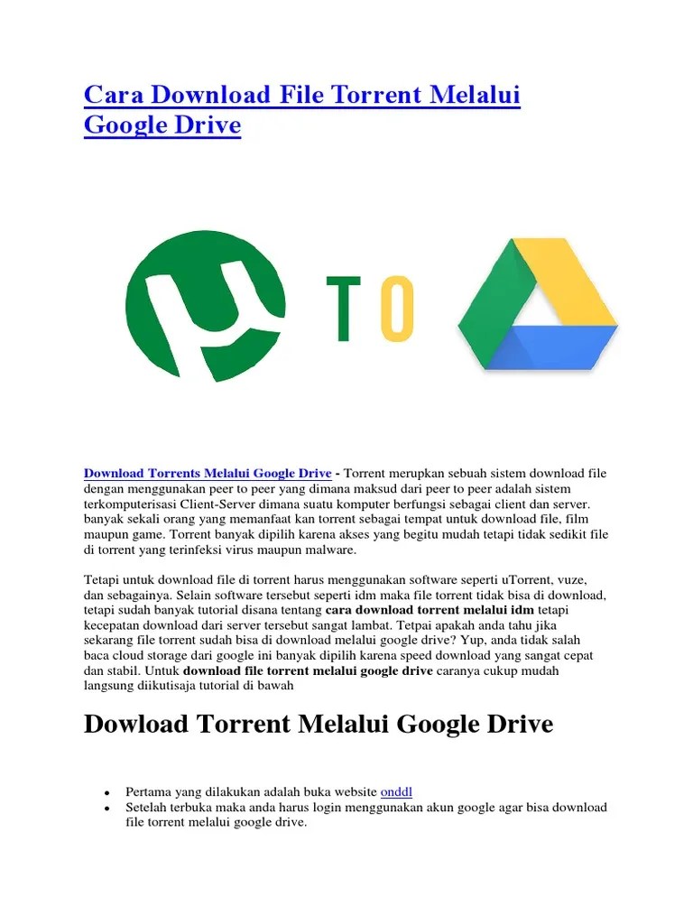 Cara Menggunakan Download Accelerator Plus. Cara Download File Torrent Melalui Google Drive