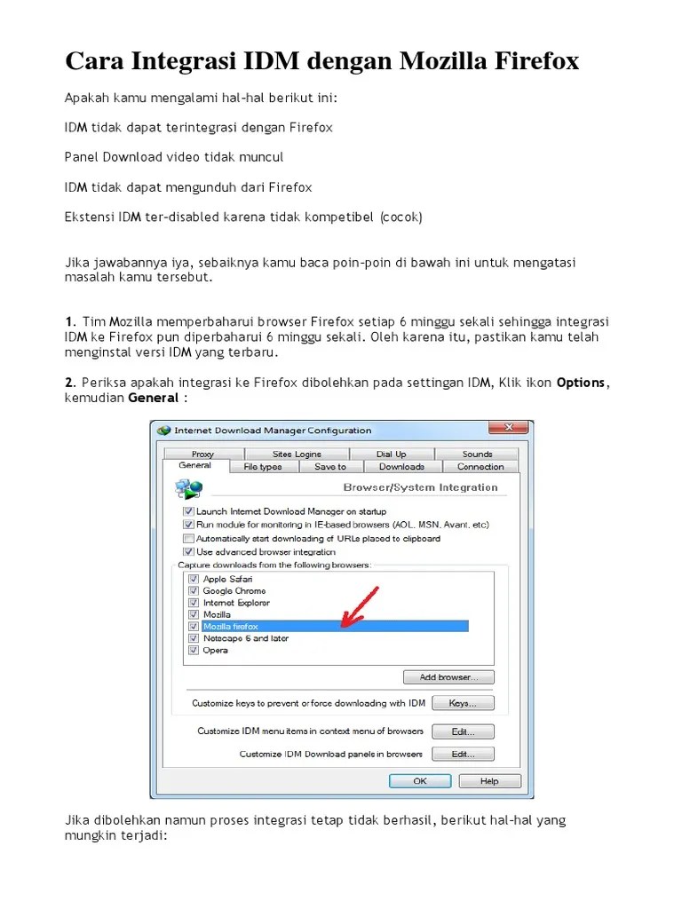 Cara Konek Idm Ke Mozilla. Cara Integrasi IDM Dengan Mozilla Firefox