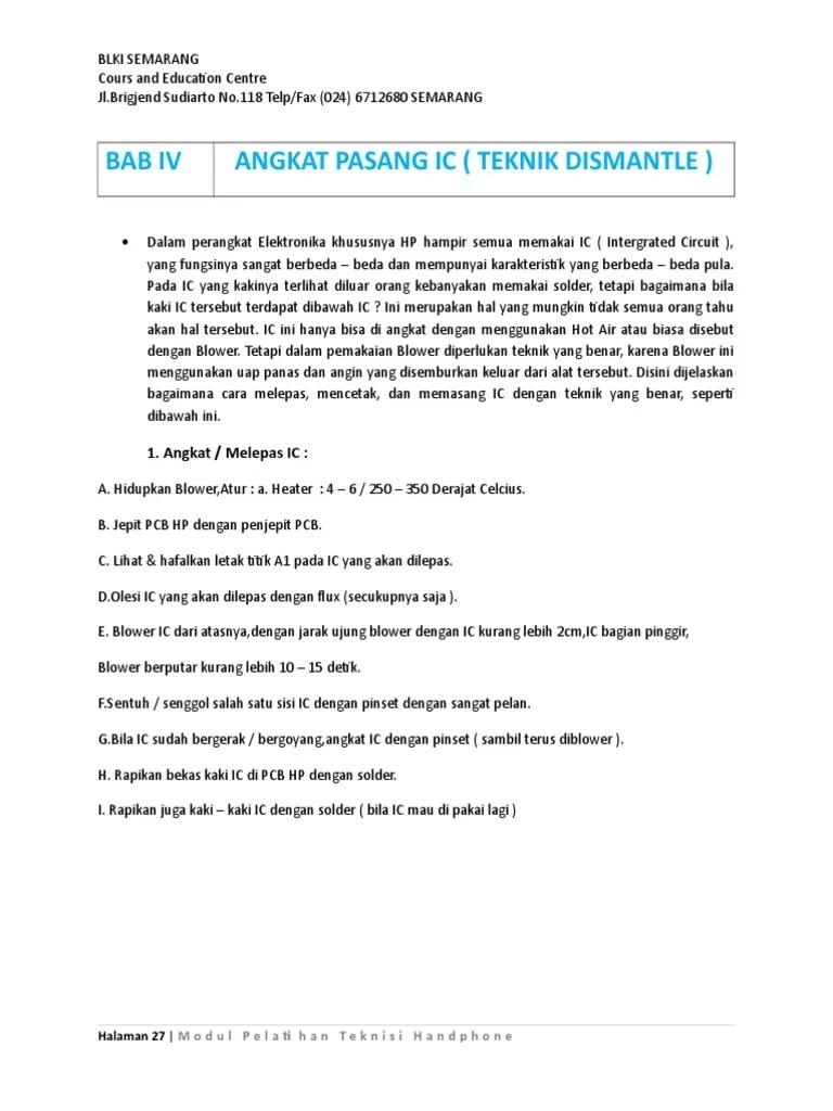 Cara Memasang Ic Emmc. Angkat Pasang Ic