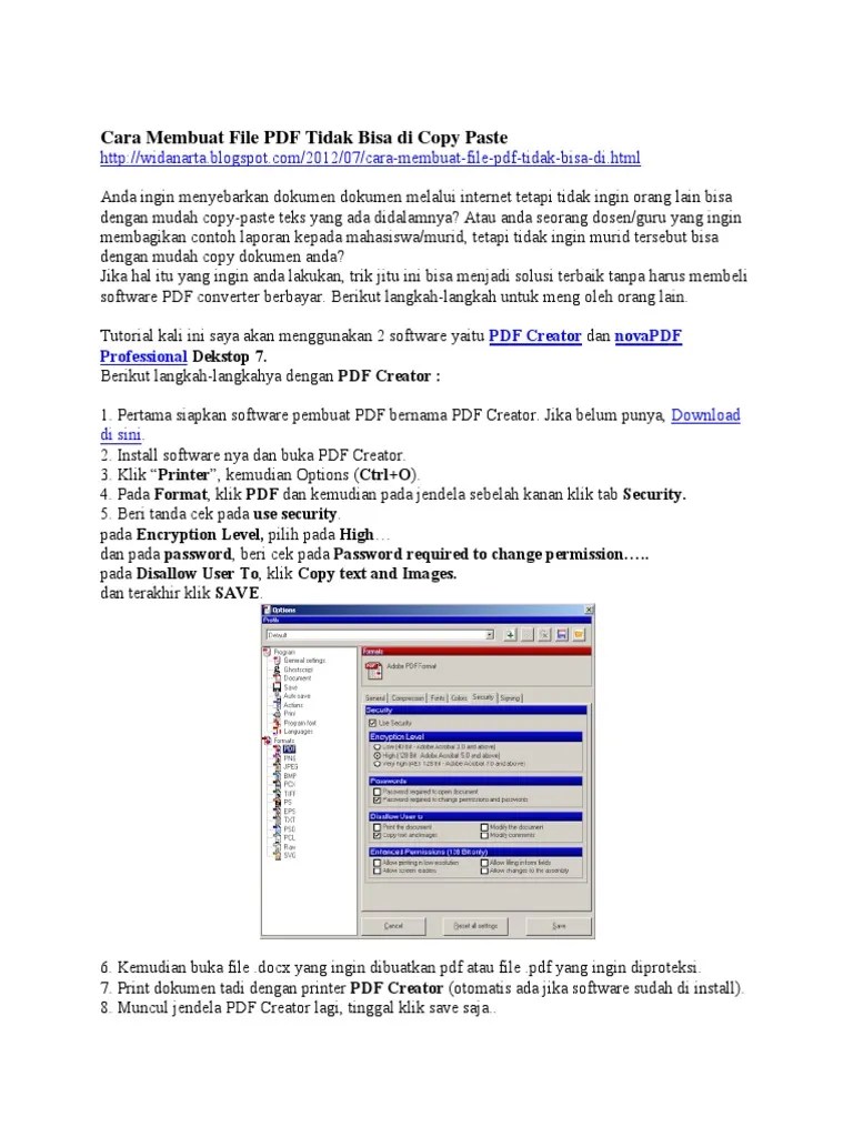 Cara Membuat File Pdf Tidak Bisa Di Copy Paste. Cara Membuat File PDF Tidak Bisa Di Copy Paste