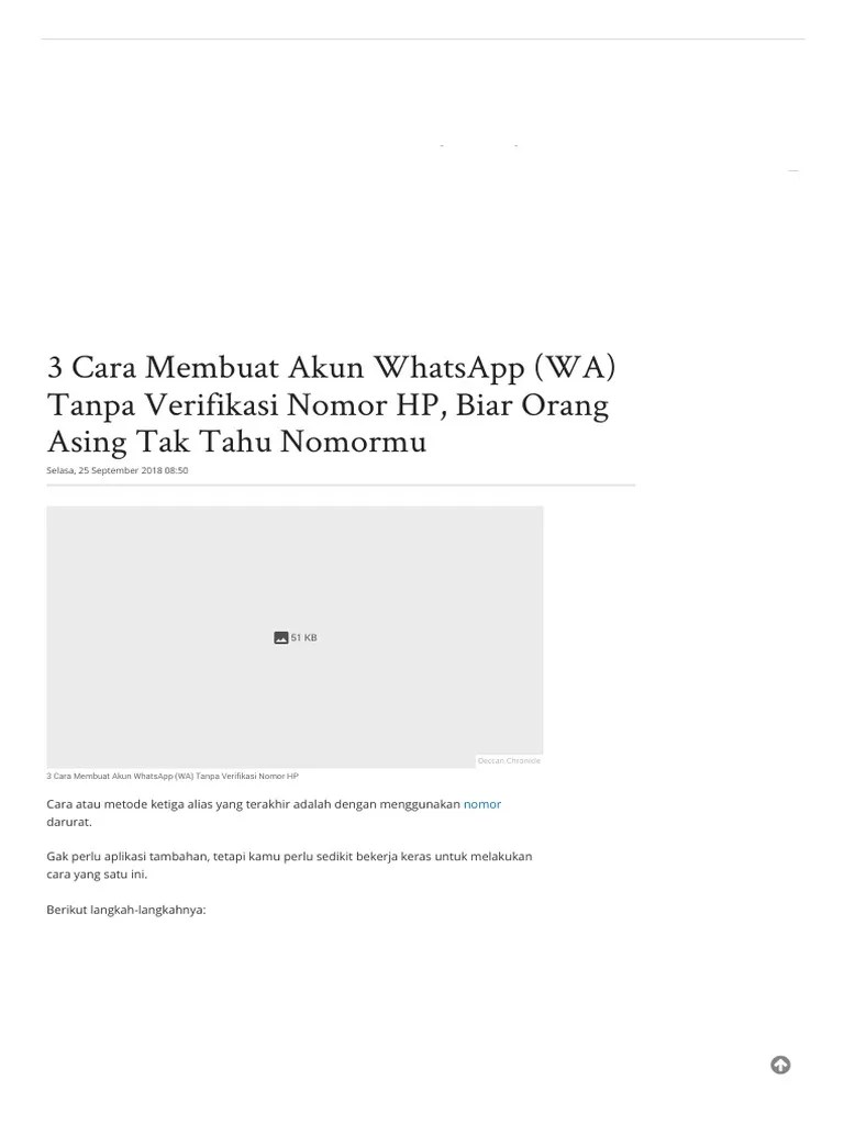 Hack Whatsapp Tanpa Verifikasi. 3 Cara Membuat Akun WhatsApp (WA) Tanpa Verifikasi Nomor HP, Biar Orang Asing Tak Tahu Nomormu - Halaman 4 - Surya PDF