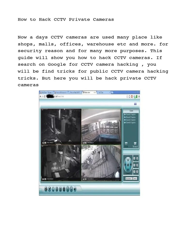 How To Hack Cctv Camera Using Cmd. How To Hack CCTV Private Cameras