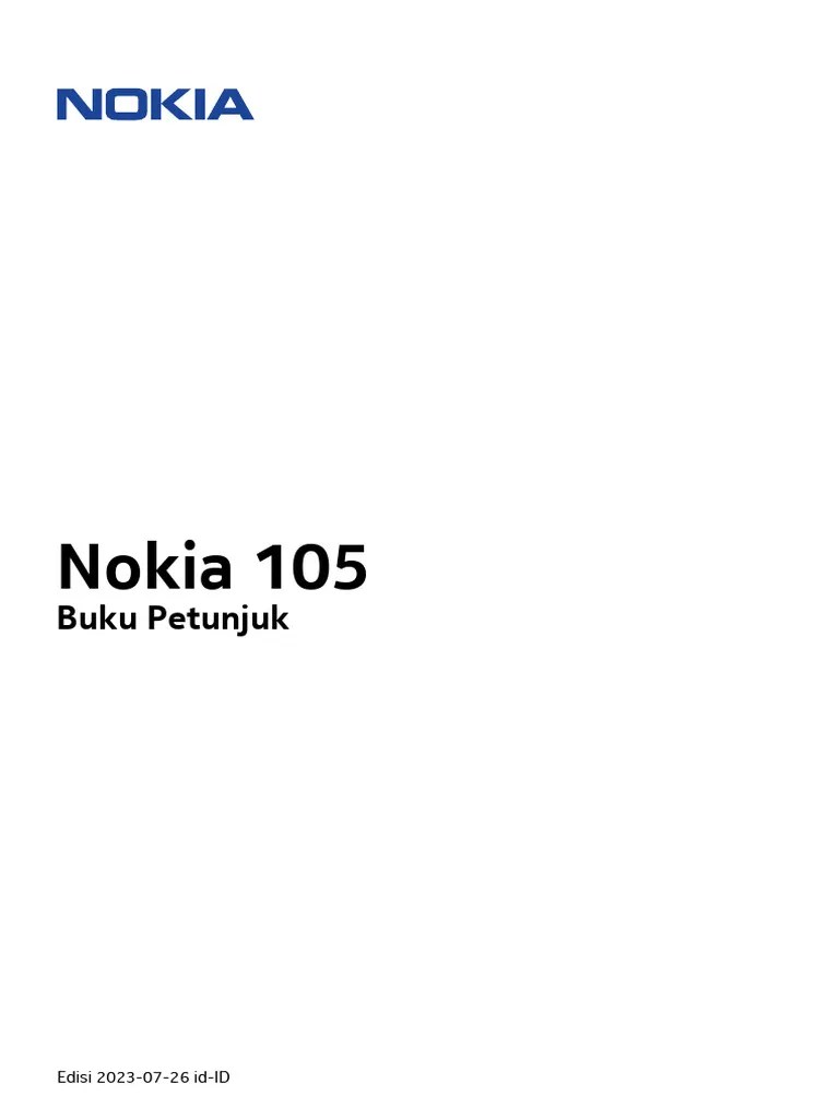 Kode Pengaturan Awal Nokia 105. User Guide Nokia 105 User Guide