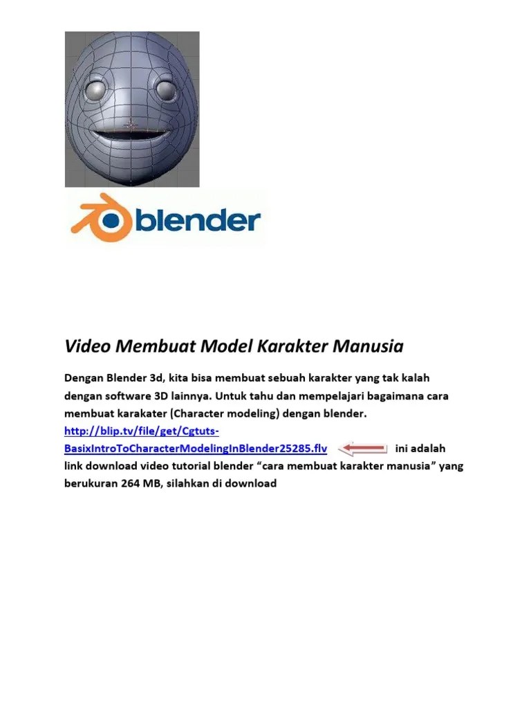 Cara Membuat Wajah Di Blender. Tutorial Membuat Karakter Manusia Di Blender