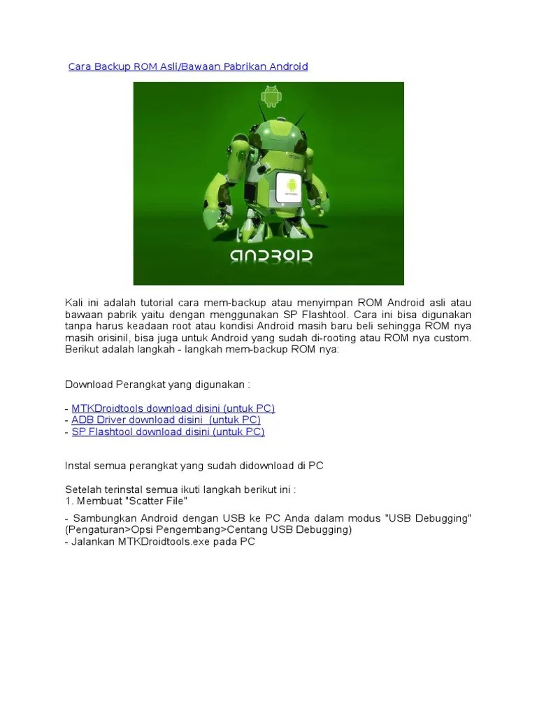 Cara Backup Rom Samsung. Cara Backup ROM Asli Android