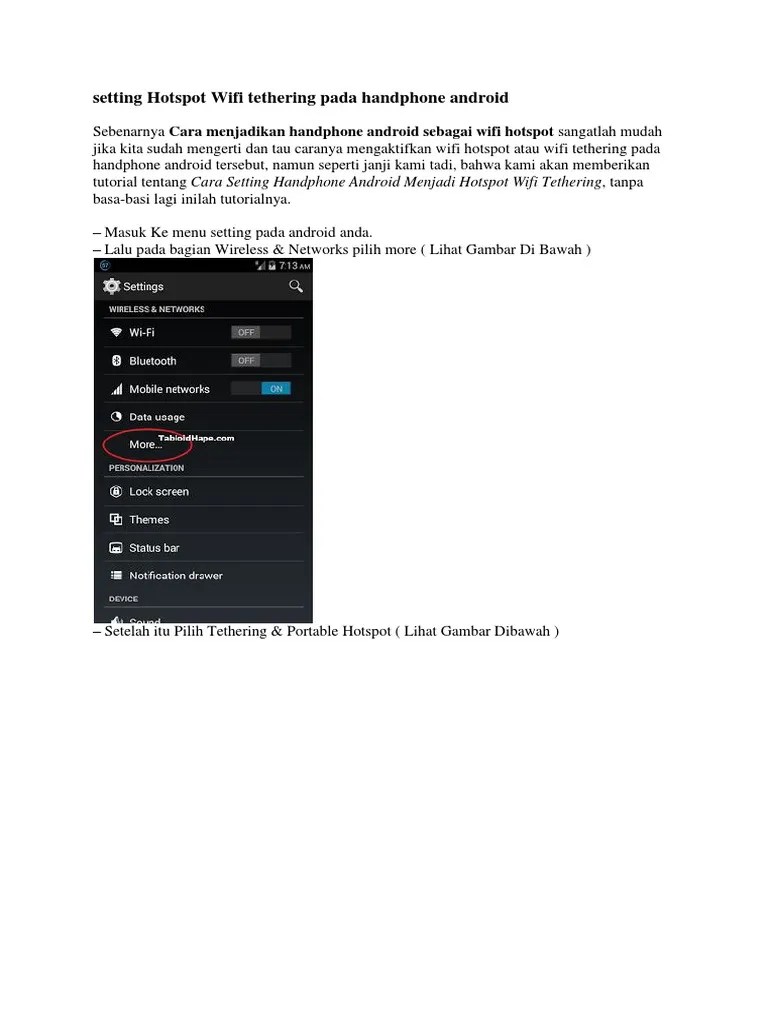 Cara Bobol Wifi Huawei Dengan Android. Setting Hotspot Wifi Tethering Pada Handphone Android