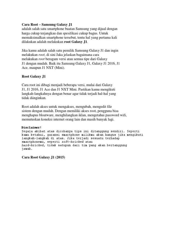 Cara Root Samsung J1 Dengan Kingroot. Cara Root Samsung J 1 Ace