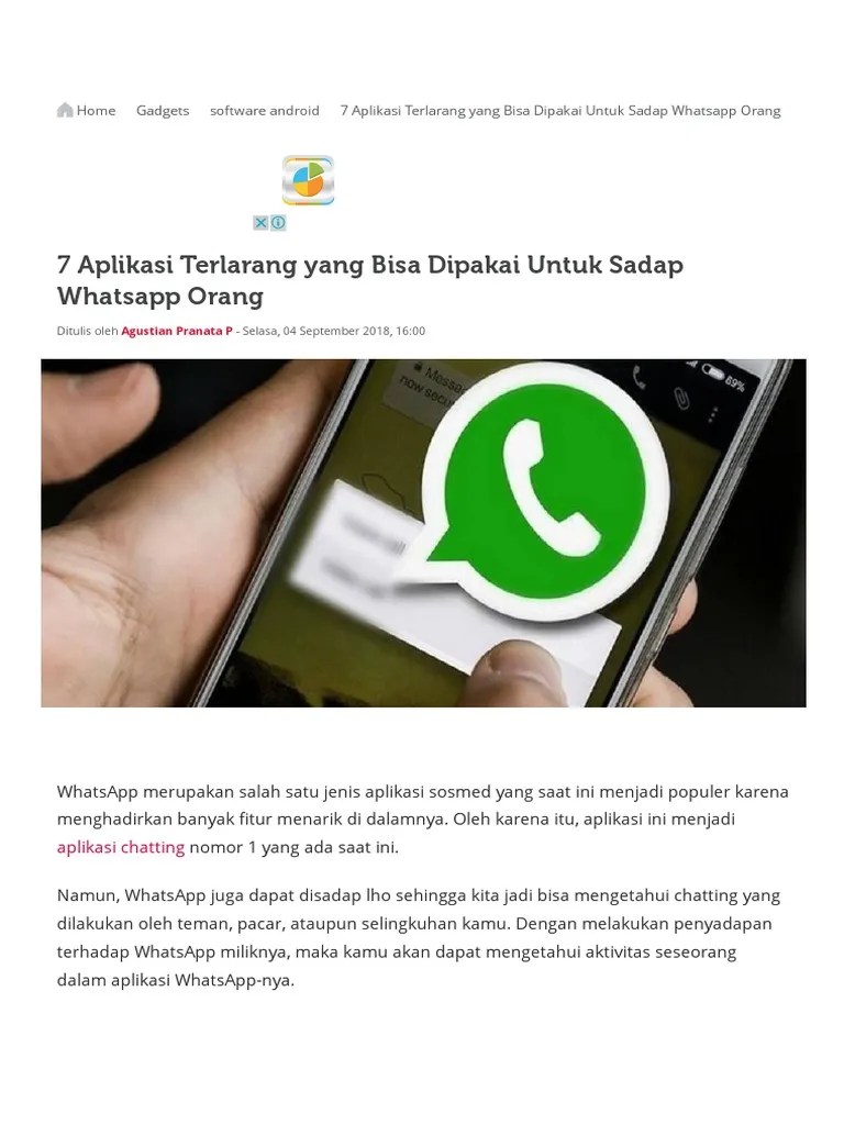 Cara Sadap Wa Tanpa Verifikasi Jalan Tikus. 7 Aplikasi Terlarang Yang Bisa Dipakai Untuk Sadap Whatsapp Orang PDF