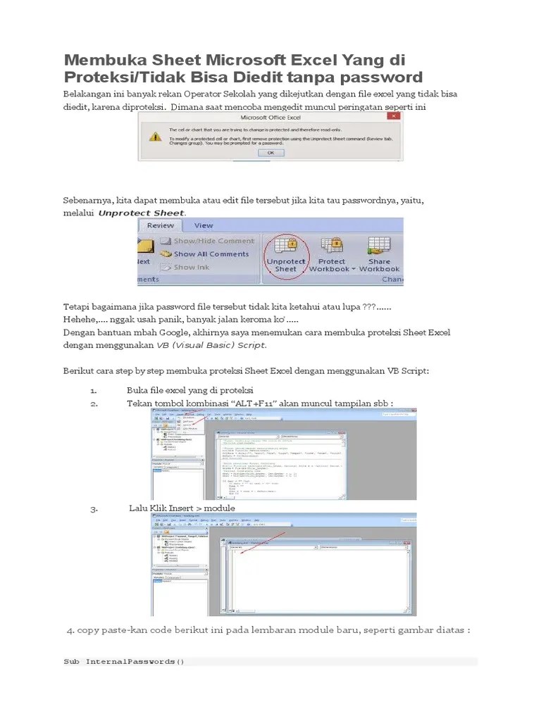 Membuka Protect Sheet Excel. Membuka Sheet Microsoft Excel Yang Di Proteksi