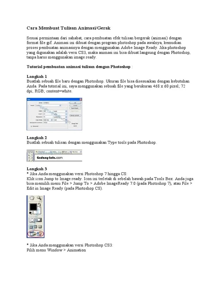 Cara Buat Gif Di Photoshop Cs6. Cara Membuat Tulisan Animasi