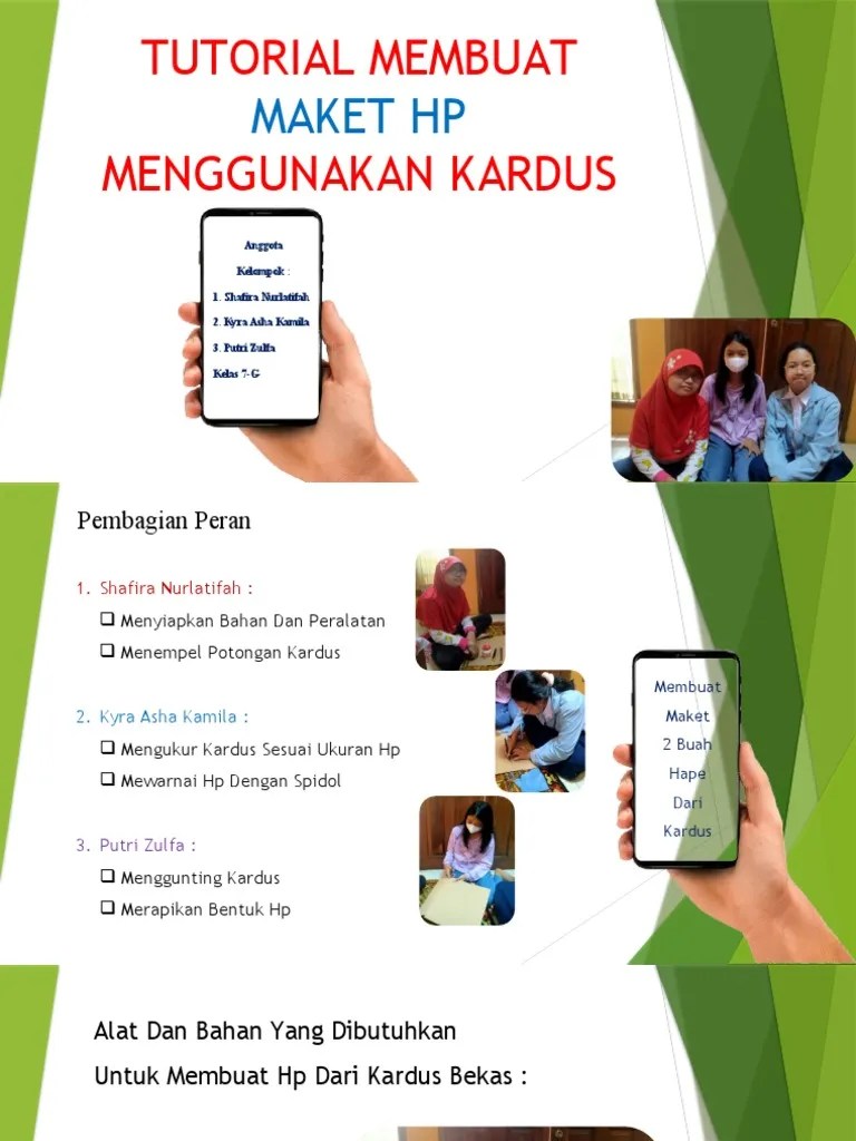 Cara Membuat Hp Dari Kardus. Tutorial Membuat Maket HP Menggunakan Kardus