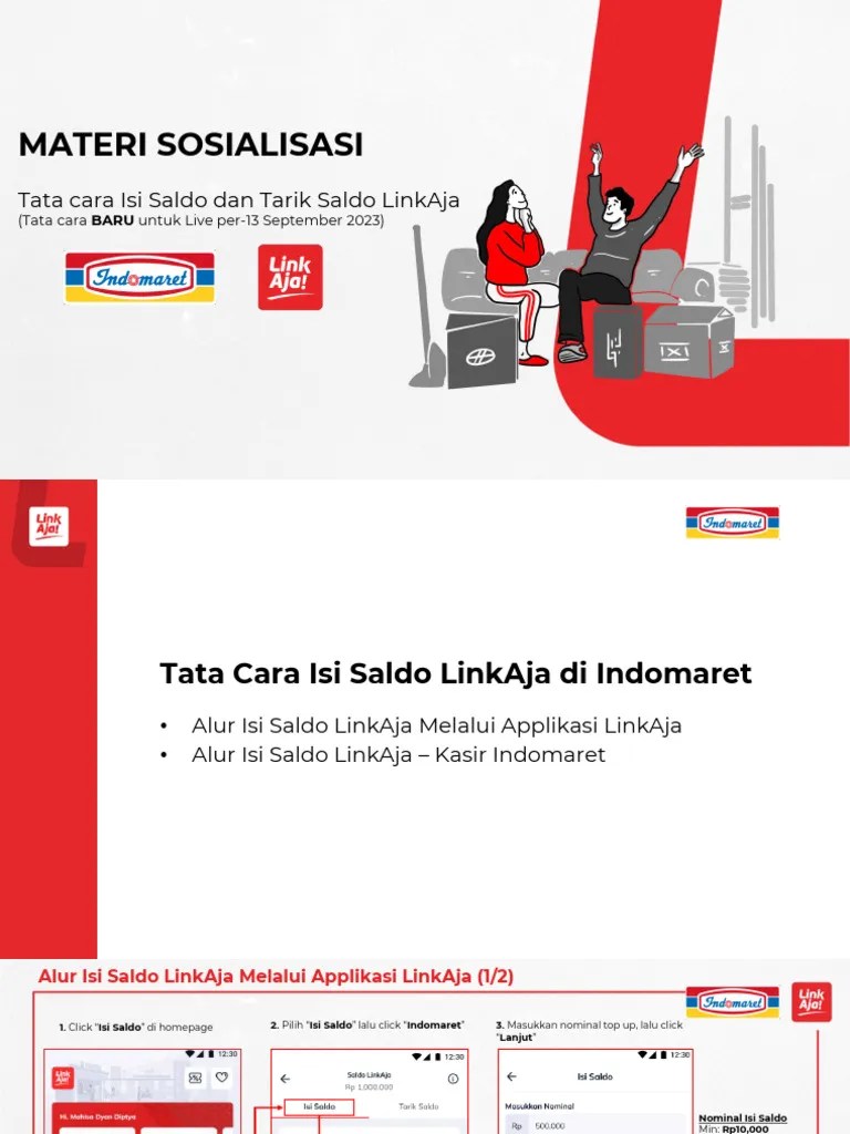 Tarik Tunai Linkaja Di Indomaret. Tata Cara Isi Saldo Dan Tarik Saldo LinkAja Di Indomaret - Update September 2023