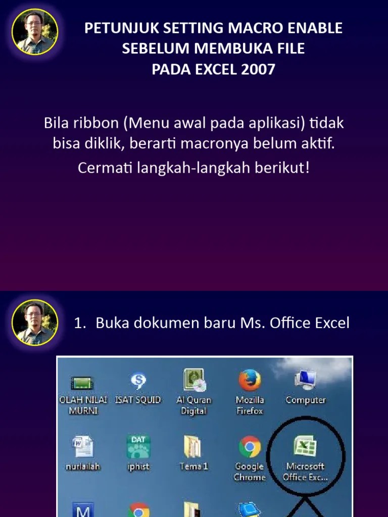 Cara Mengaktifkan Macro Di Excel. Cara Mengaktifkan Macro Enable Sebelum Membuka File