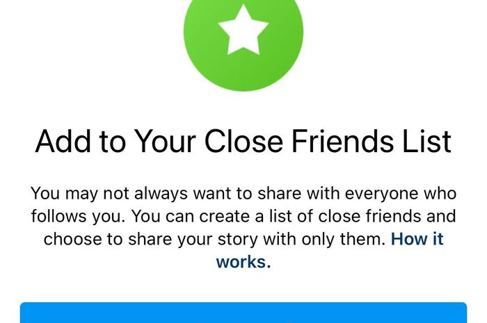 Tidak Ada Fitur Close Friend Di Instagram. Instastory dengan fitur “Close Friend” Aman dari Konsumsi Publik